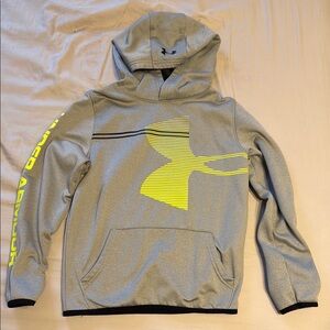 Under Armour Gray and Yellow Hoodie for little boys